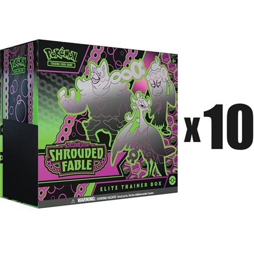 10 x Shrouded Fable - Elite Trainer Box - Pokemon kort (Case)